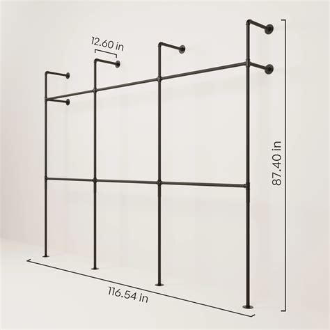 Wall Mounted Clothing Rack - Space-Saving Solution - balustradellc