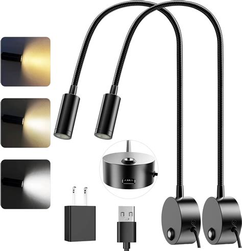 Wall Mounted LED Reading Light with 15" Flexible Gooseneck - balustradellc