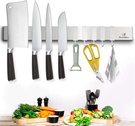 Wall Mounted Magnetic Knife Holder Strip | Stainless Steel - Target - balustradellc