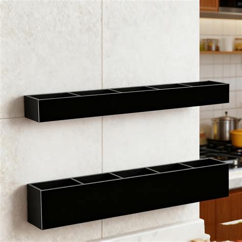 Wall Mounted Shelf Rack Organizer with Hooks for Kitchen Bathroom ... - balustradellc