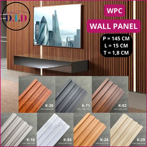 WALL PANEL WPC PREMIUM 16.5 x 300 cm aesthetic ornamen penutup dinding ... - balustradellc