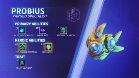 WALLE! D Probius PTR Probius Abilities Overview Probius Talents