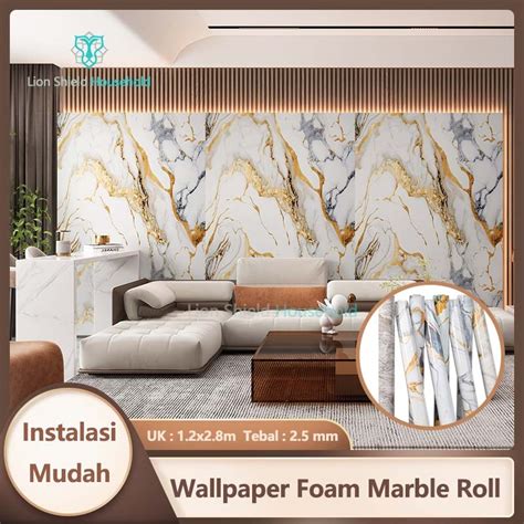 Wallpaper Dinding Marble - balustradellc