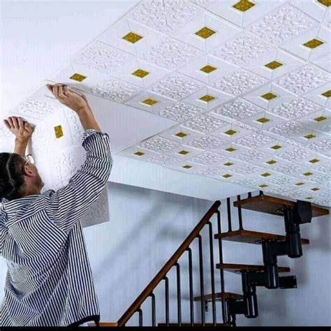 wallpaper foam 3D peredam panas suara dinding plafon - sisik buaya - balustradellc