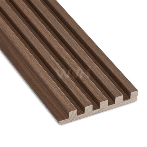 Walnut Slat Fluted Tambour Wood Effect Wall Panels - balustradellc