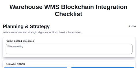Warehouse WMS Blockchain Integration Checklist - coolestguyplanet.net