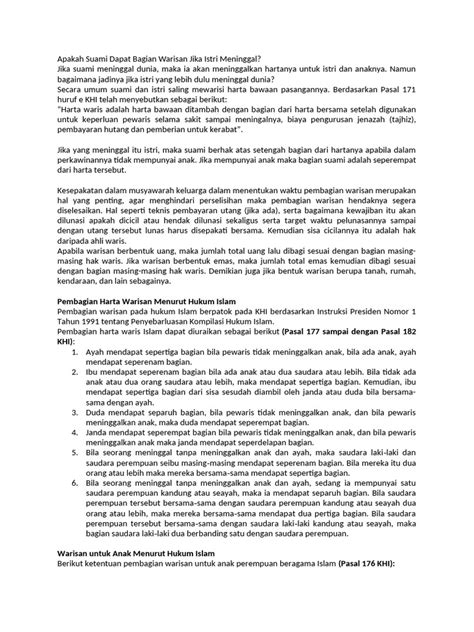 Warisan Istri Jika Suami Meninggal - balustradellc