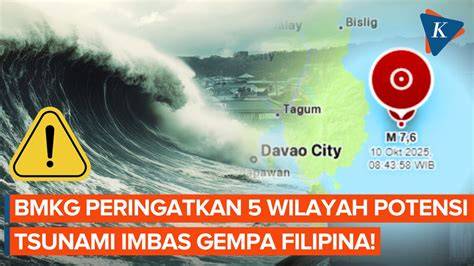 Waspada! BMKG Peringatkan 5 Wilayah di Indonesia Berpotensi Tsunami ... - raincitystudios.com