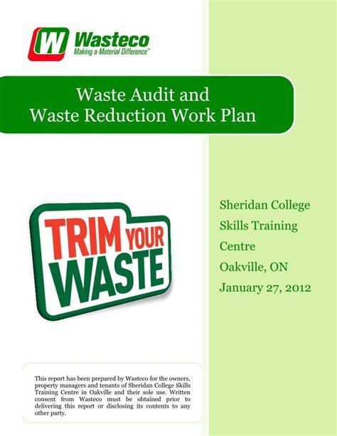 Waste Audit and Waste Reduction Work Plan - raincitystudios.com