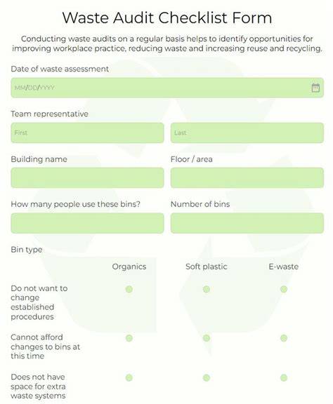 Waste Audit Template | Free Template - SafetyCulture - raincitystudios.com