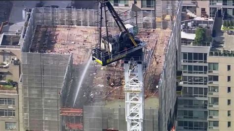 WATCH: Fire on New York construction crane causes collapse, multiple people injured