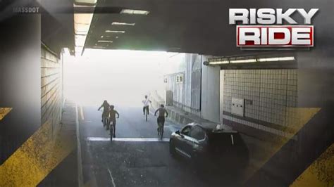 WATCH: Group caught on camera riding bikes through O’Neill Tunnel in Boston