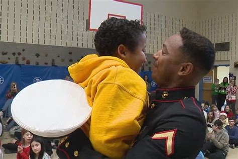WATCH: Marine surprises son during school assembly in Connecticut