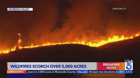 WATCH: Massive wildfire grows to 2,800 acres in Riverside County