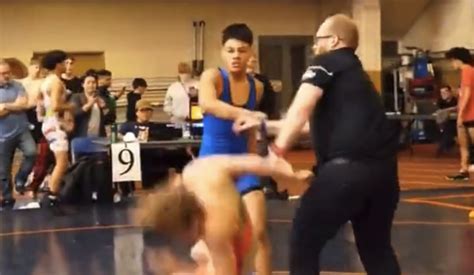 WATCH: Middle school wrestler sucker-punched by opponent who lost