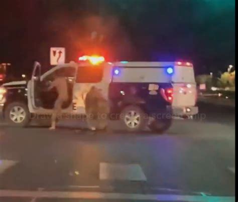 WATCH: Naked man fights Las Vegas police officer, steals patrol vehicle