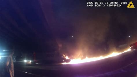 WATCH: North Carolina officer pulls unconscious driver from burning truck