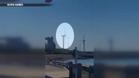 WATCH: Object flies off of ‘out of service’ wind turbine on Deer Island, prompting closure to public accessway