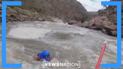 WATCH: Rafter rescued from swift rapids in Colorado gorge