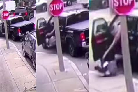 WATCH: Shocking video shows thief in stolen pickup truck abandon child in car seat in Boston