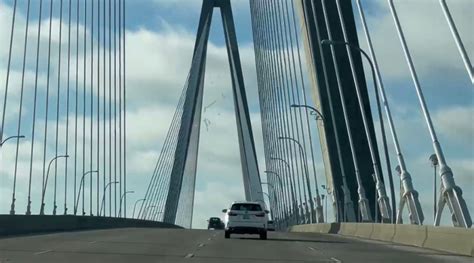 WATCH: Video shows ice falling from the Ravenel Bridge; lanes …