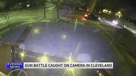 WATCH: Wild gun battle caught on camera in Cleveland