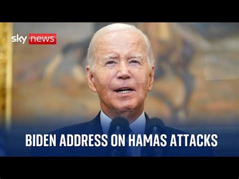 WATCH LIVE: President Biden addresses the conflict between Israel and Hamas