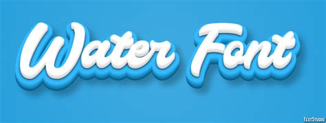 Water Font Generator - Action Fonts - muktibox.com