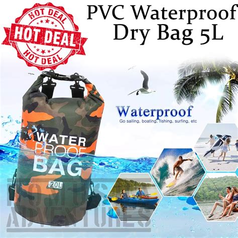 Water Proof Bag Dry Bag 5 liter Tas Anti Air Camping Outdoor Sport ... - balustradellc