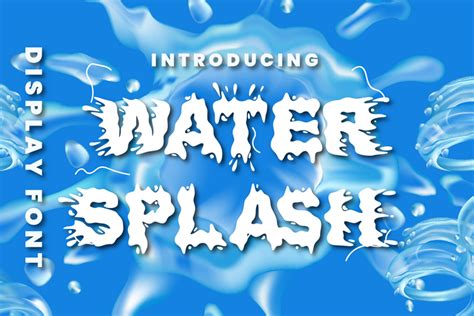 Water Splash Font Download - muktibox.com