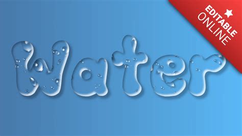 Water Text Effect - Picture to People - muktibox.com