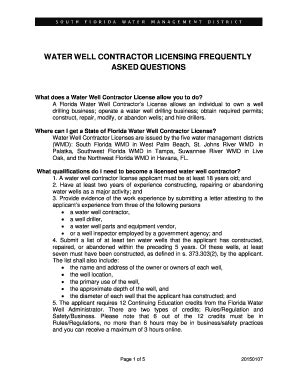 WATER WELL CONTRACTOR LICENSING FREQUENTLY ASKED …