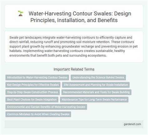 Water-Harvesting Contour Swales: Design Principles, Installation, and ... - raincitystudios.com