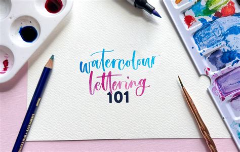 Watercolour Lettering Tutorial||Galaxy header - muktibox.com