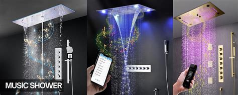 Waterfall Shower Heads and LED Shower Systems – Cascada Showers - balustradellc