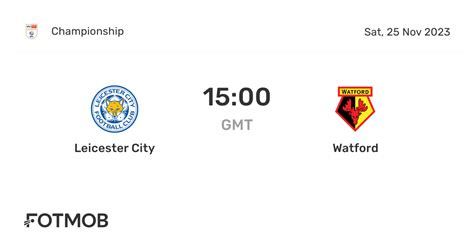 Watford vs Leicester City live score, H2H and lineups | Sofascore - wintechmobiles.com