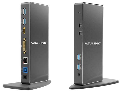 WAVLINK Docking station USB 3.0 con due uscite video (DVI, VGA o HDMI …