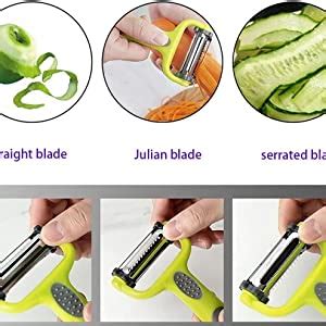 we3 3 in 1 Vegetable Peeler - Citrus Fruit Peeler for Apple Orange ... - balustradellc