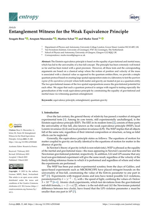 Weak EQuivalence Principle - wintechmobiles.com
