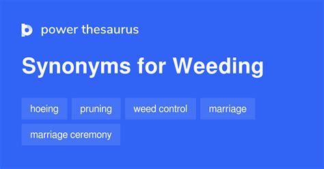 WEEDING Synonyms: 105 Synonyms & Antonyms for WEEDING