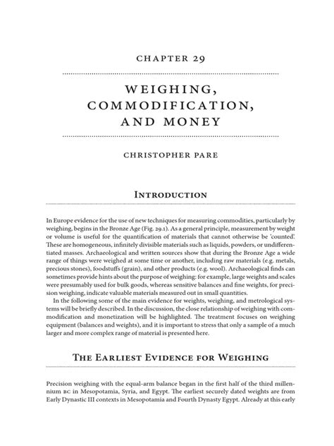 Weighing and Commodification in Antiquity | PDF - wintechmobiles.com