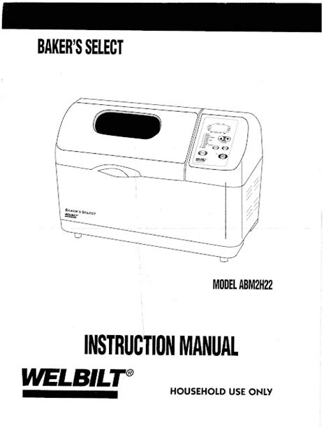 WELBILT BREAD MAKING MACHINE ABM2H22 WITH MANUALS