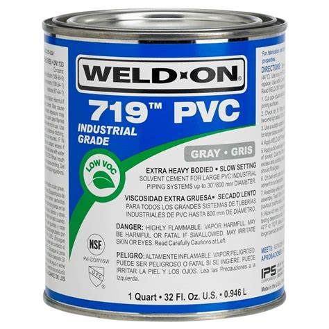 WELD-ON 719 GRAY PVC CEMENT, GALLON SiteOne