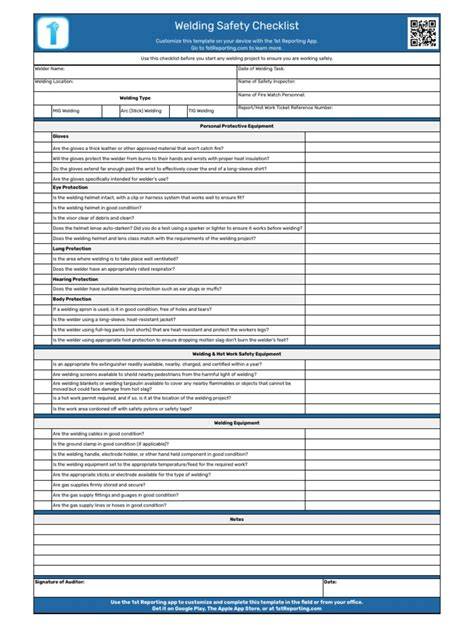 Welding Safety Checklist: A Simple & Easy To Follow … - raincitystudios.com