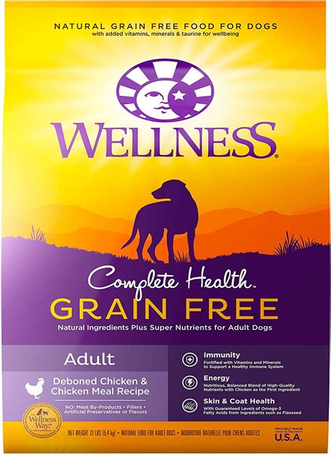 WELLNESS Complete Health Adult Deboned Chicken & Oatmeal Recipe Dry Dog …