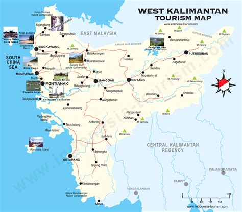 West Borneo Map - Peta Kalimantan Barat - West … - wintechmobiles.com