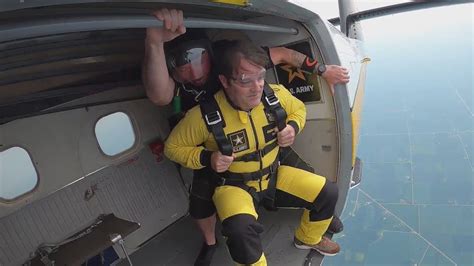 WGN's Mike Lowe skydives with Golden Knights