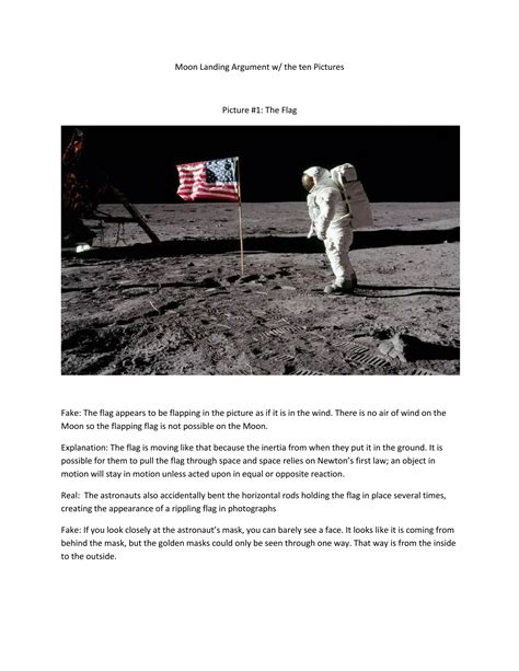What are the main arguments for the moon landing being... - balustradellc