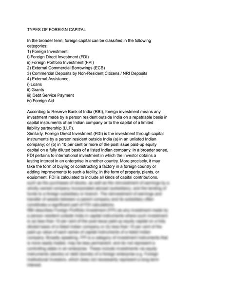 What Is Foreign Capital: Types, Rules, and Tax Obligations - balustradellc