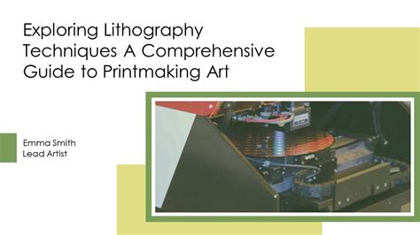 What is Lithography: Exploring the Art and Science of … - wintechmobiles.com